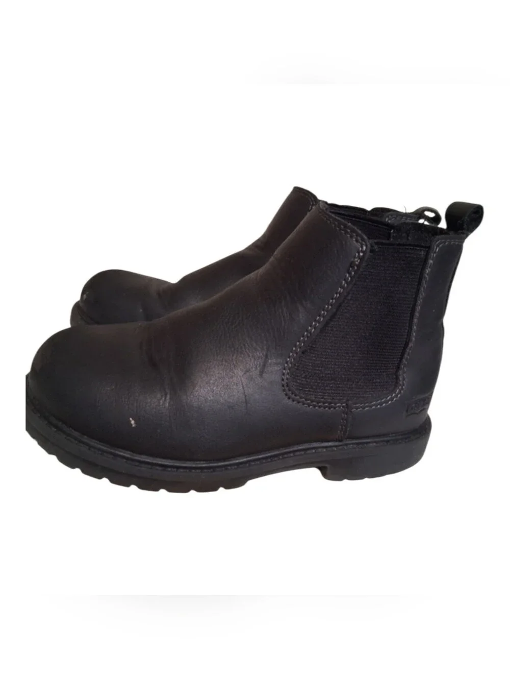Levi's Kids Black Chelsea Boots Slip On Ankle Booties Size 12 Outdoor Play Activ